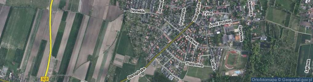 Zdjęcie satelitarne Iwaszkiewicza Jarosława ul.