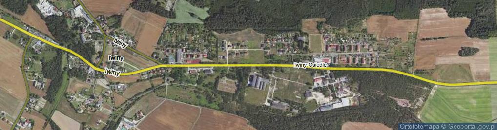 Zdjęcie satelitarne Iwiny ul.