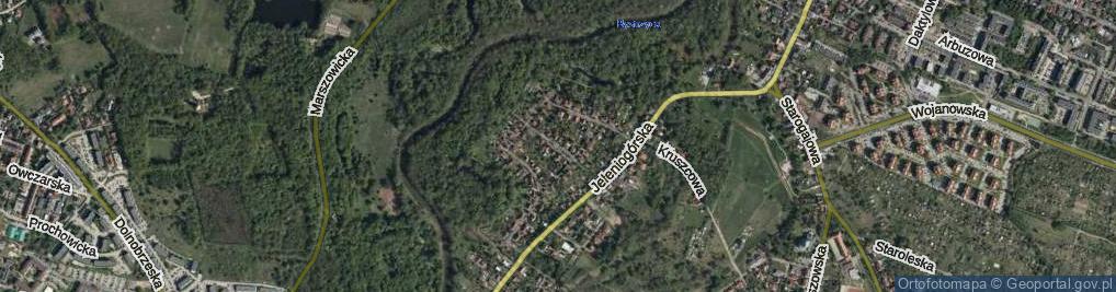 Zdjęcie satelitarne Iwonicka ul.