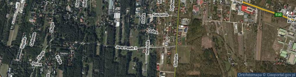 Zdjęcie satelitarne Iwaniuka, ks. ul.