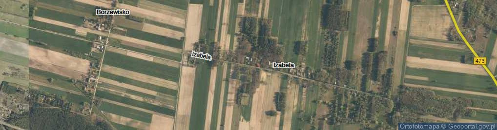 Zdjęcie satelitarne Izabela ul.