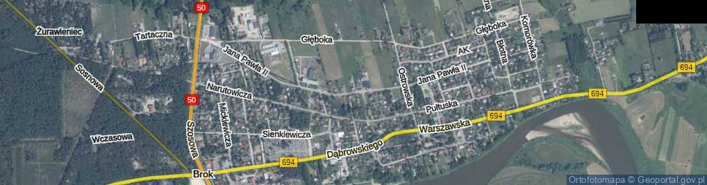 Zdjęcie satelitarne Jana Pawła II ul.