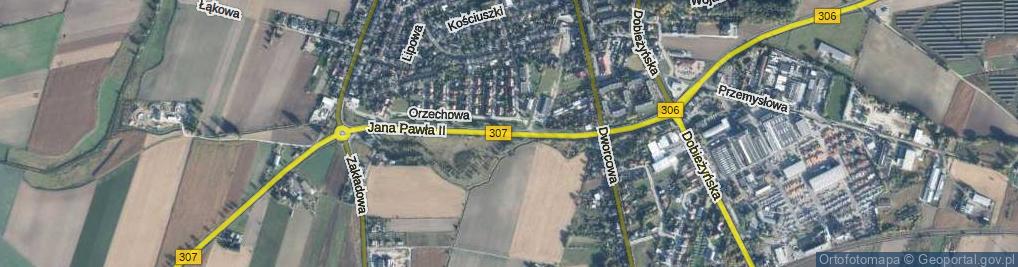Zdjęcie satelitarne Jana Pawła II ul.