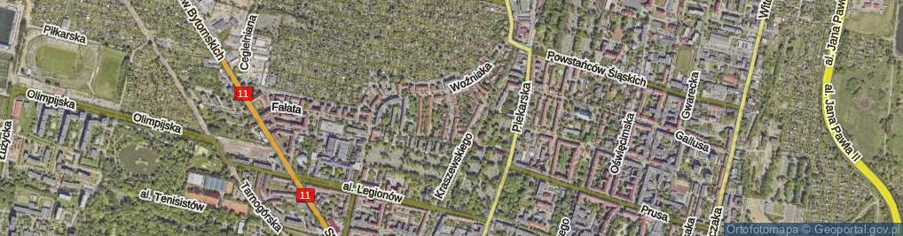 Zdjęcie satelitarne Jaworowa ul.