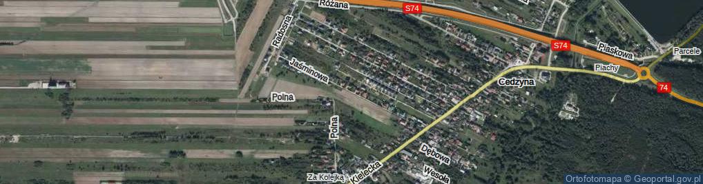 Zdjęcie satelitarne Jaśminowa ul.