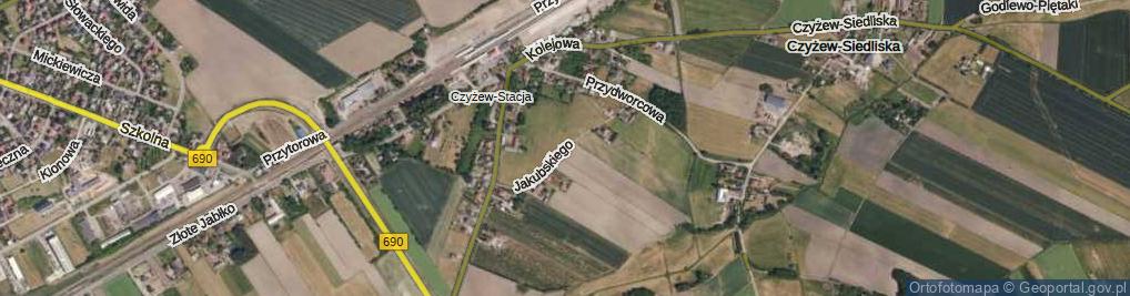 Zdjęcie satelitarne Jakubskiego ul.