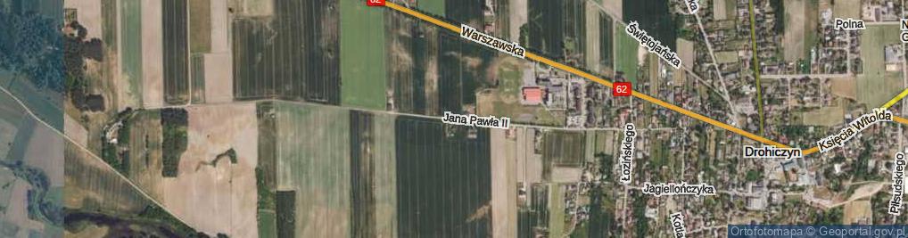 Zdjęcie satelitarne Jana Pawła II ul.