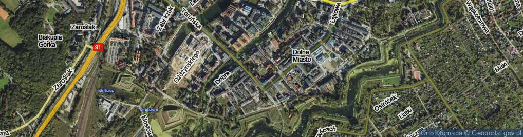 Zdjęcie satelitarne Jałmużnicza ul.