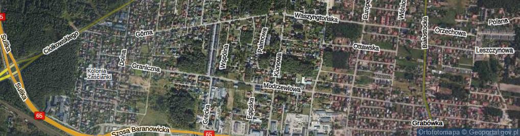 Zdjęcie satelitarne Jałowcowa ul.