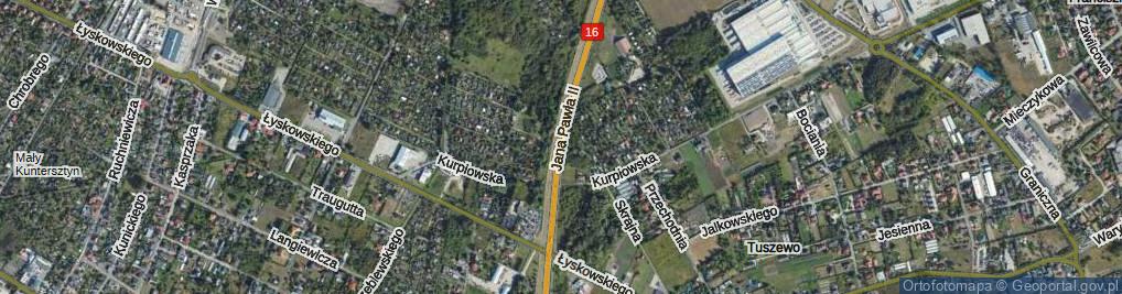 Zdjęcie satelitarne Jana Pawła II ul.