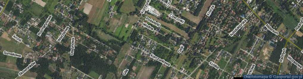 Zdjęcie satelitarne Jastrzębia ul.