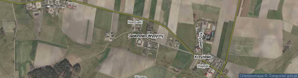 Zdjęcie satelitarne Jabłonowo-Wypychy ul.