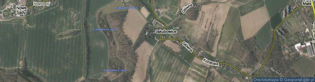 Zdjęcie satelitarne Jakubowice ul.