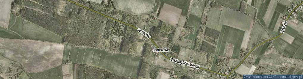 Zdjęcie satelitarne Janiszów ul.