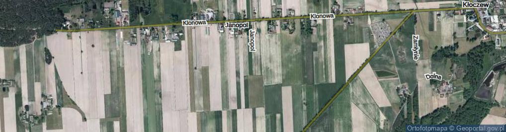 Zdjęcie satelitarne Janopol ul.