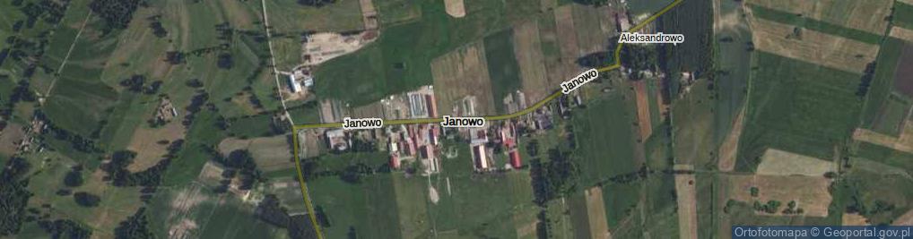 Zdjęcie satelitarne Janowo ul.