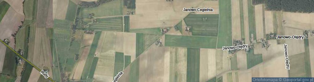 Zdjęcie satelitarne Janowo-Cegielnia ul.