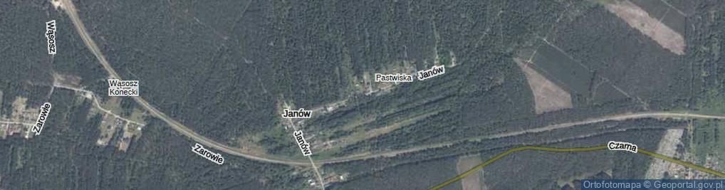 Zdjęcie satelitarne Janów ul.