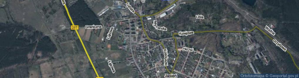 Zdjęcie satelitarne Jana Pawła II ul.