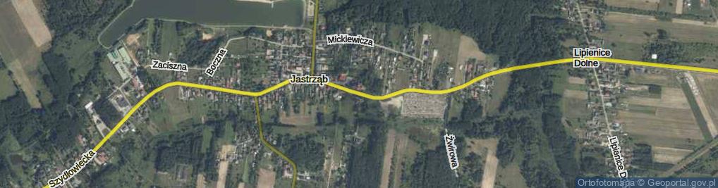 Zdjęcie satelitarne Jana Pawła II ul.