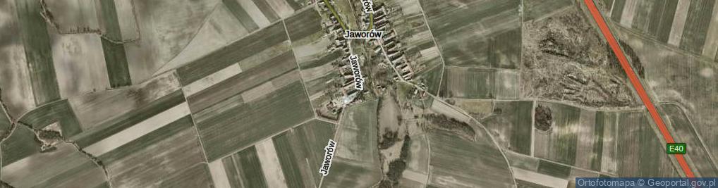 Zdjęcie satelitarne Jaworów ul.