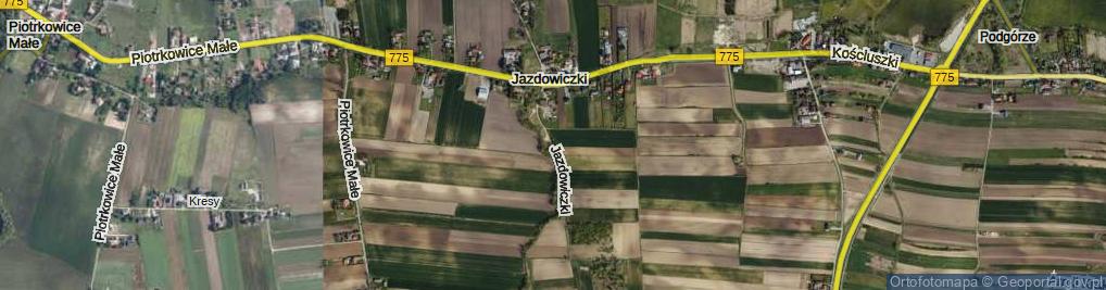 Zdjęcie satelitarne Jazdowiczki ul.