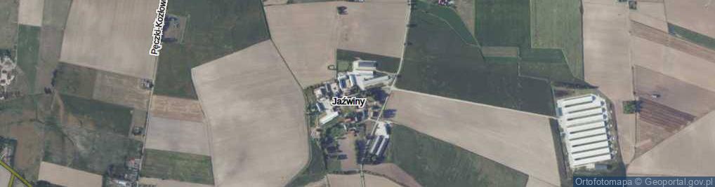 Zdjęcie satelitarne Jaźwiny ul.