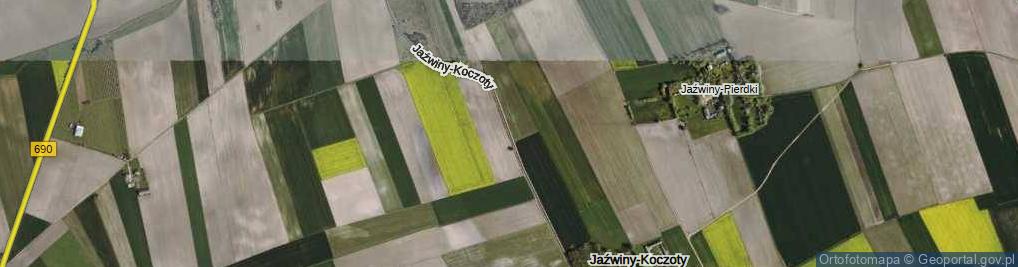 Zdjęcie satelitarne Jaźwiny-Koczoty ul.