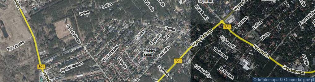 Zdjęcie satelitarne Jastrzębia ul.