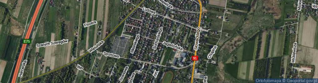 Zdjęcie satelitarne Jagiellońska ul.