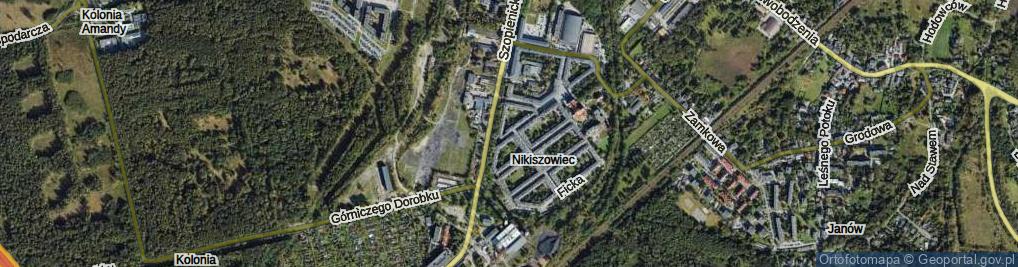 Zdjęcie satelitarne Janowska ul.