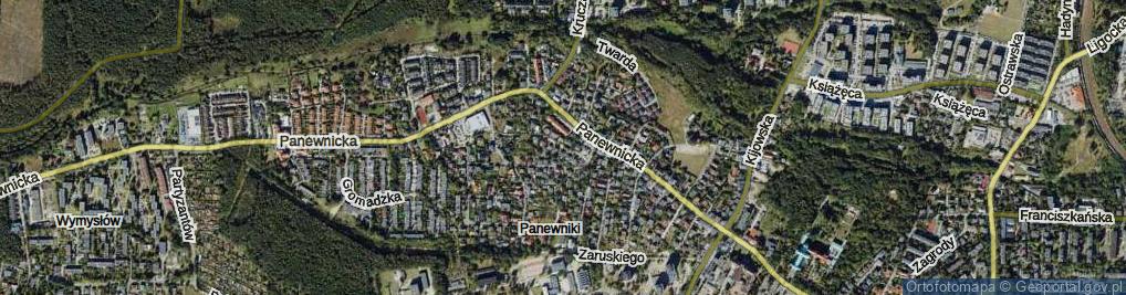 Zdjęcie satelitarne Japońska ul.