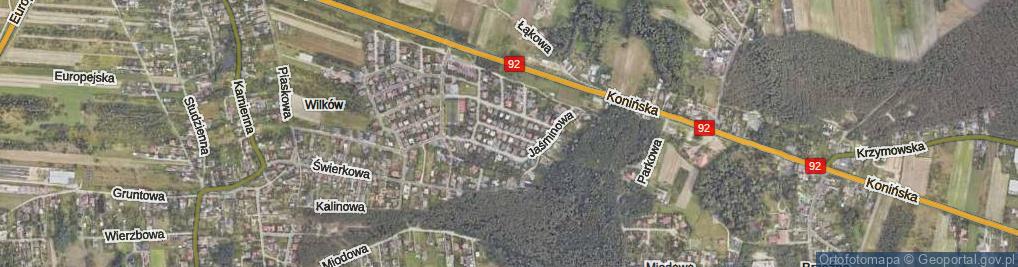 Zdjęcie satelitarne Jałowcowa ul.