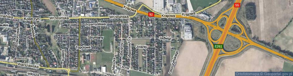 Zdjęcie satelitarne Jadwigi ul.