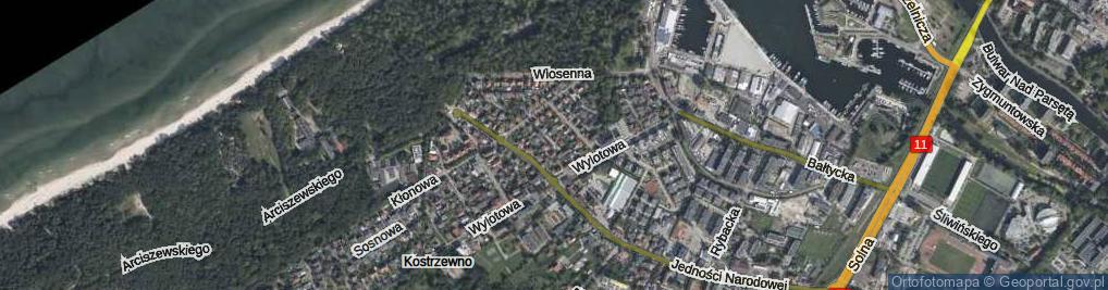 Zdjęcie satelitarne Jaśminowa ul.