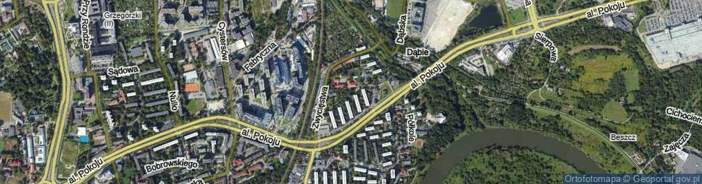 Zdjęcie satelitarne Jachowicza Stanisława ul.