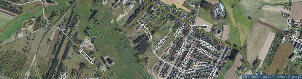 Zdjęcie satelitarne Jastrzębia ul.