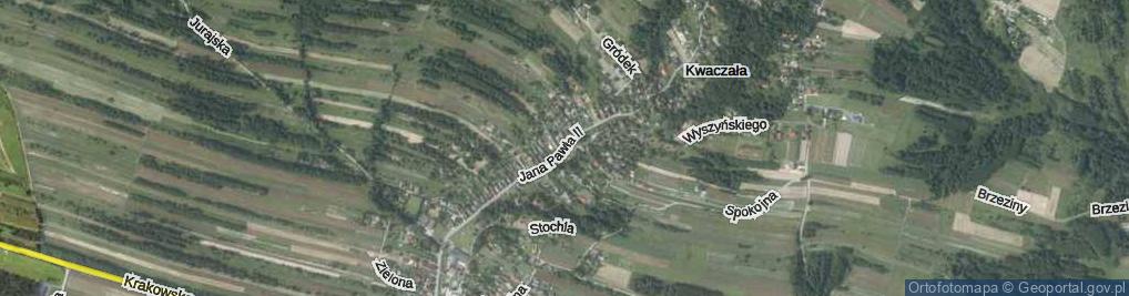 Zdjęcie satelitarne Jana Pawła II ul.