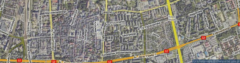 Zdjęcie satelitarne Jagiellońska ul.