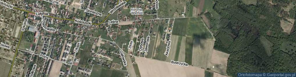 Zdjęcie satelitarne Jaworowa ul.