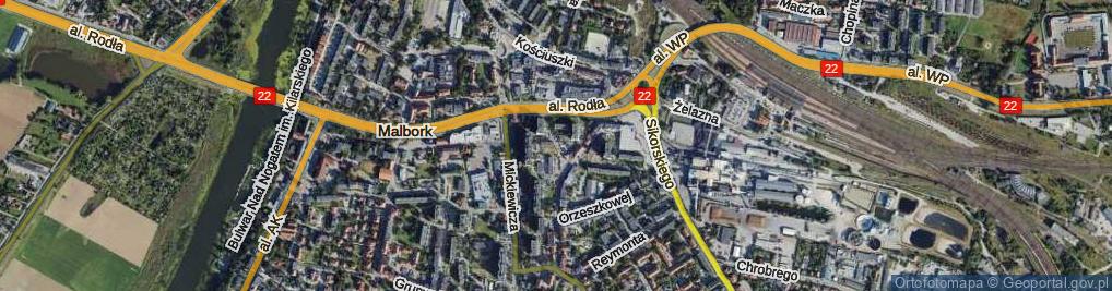 Zdjęcie satelitarne Jasna ul.