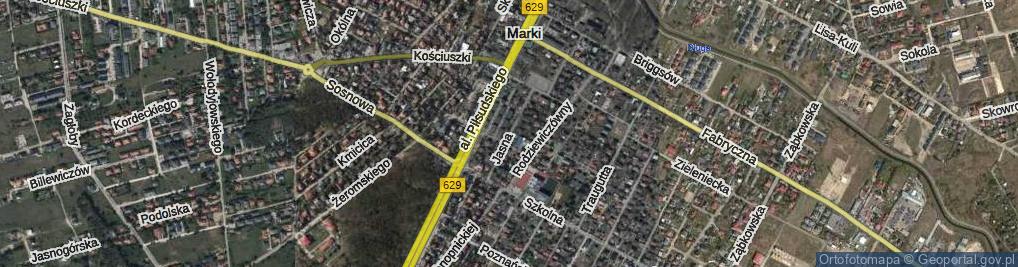 Zdjęcie satelitarne Jasna ul.