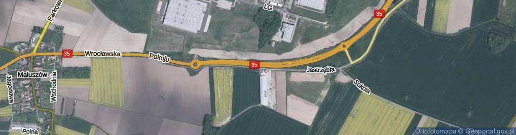 Zdjęcie satelitarne Jastrzębia ul.