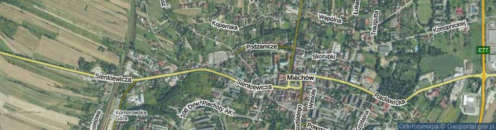 Zdjęcie satelitarne Janów Dolny ul.