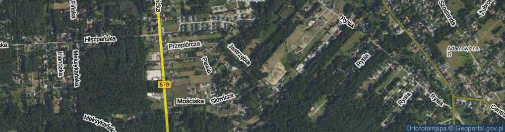 Zdjęcie satelitarne Jastrzębia ul.