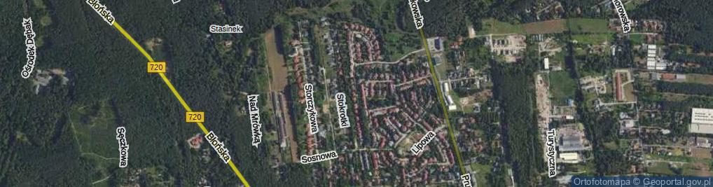 Zdjęcie satelitarne Jaworowa ul.