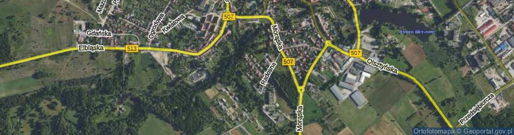 Zdjęcie satelitarne Jana Pawła II ul.