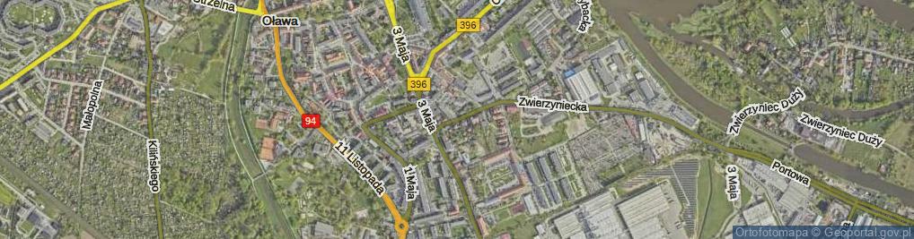 Zdjęcie satelitarne Janowskiego Jana, ks. prał. ul.