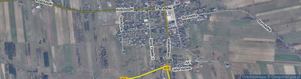 Zdjęcie satelitarne Jana Pawła II ul.