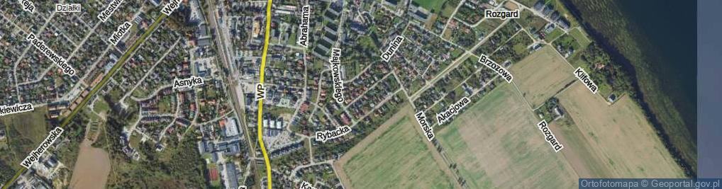 Zdjęcie satelitarne Jachtowa ul.